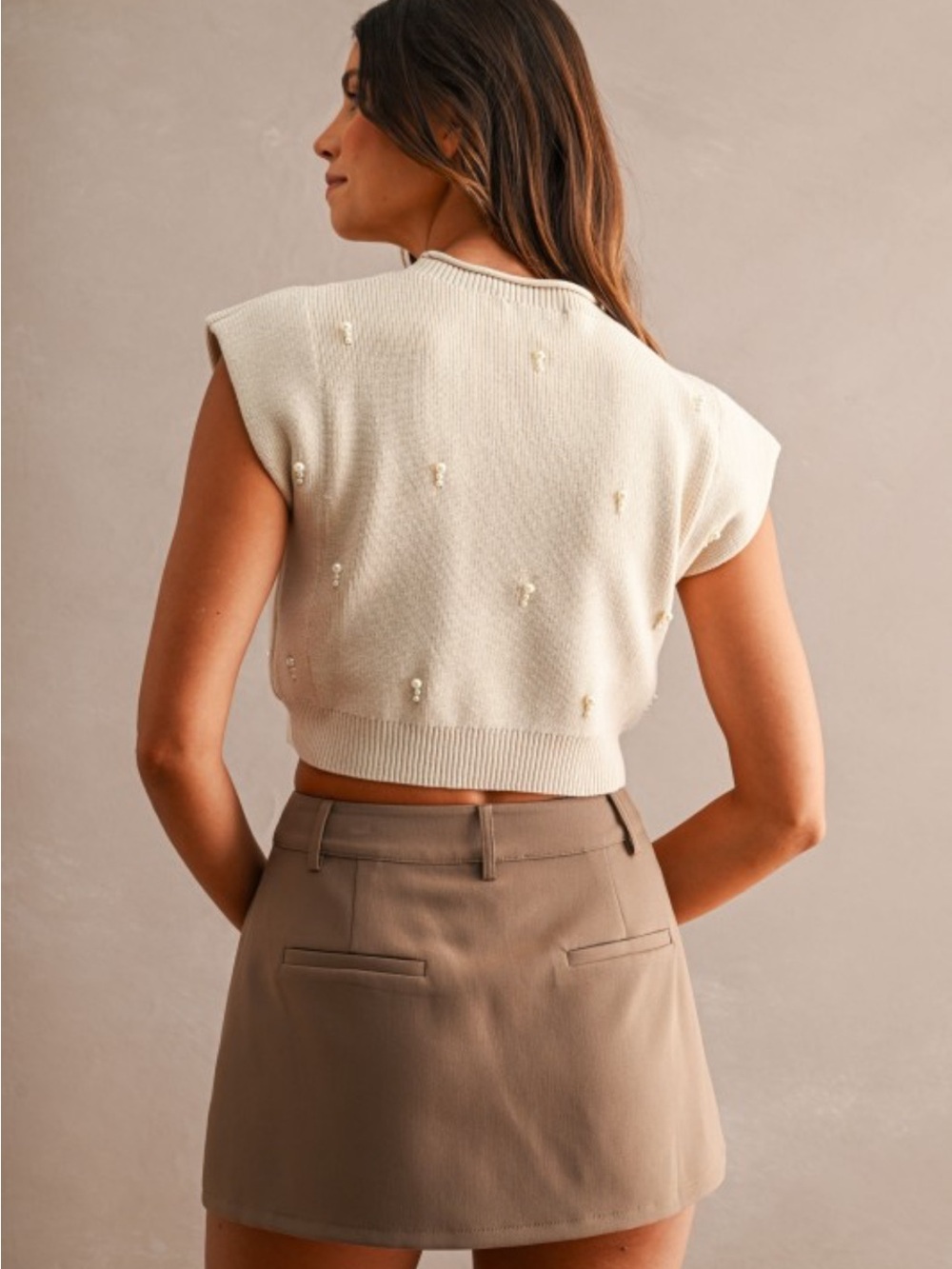 🆕🤍MABLE PEARLY KNIT TOP - Picture 3 of 3